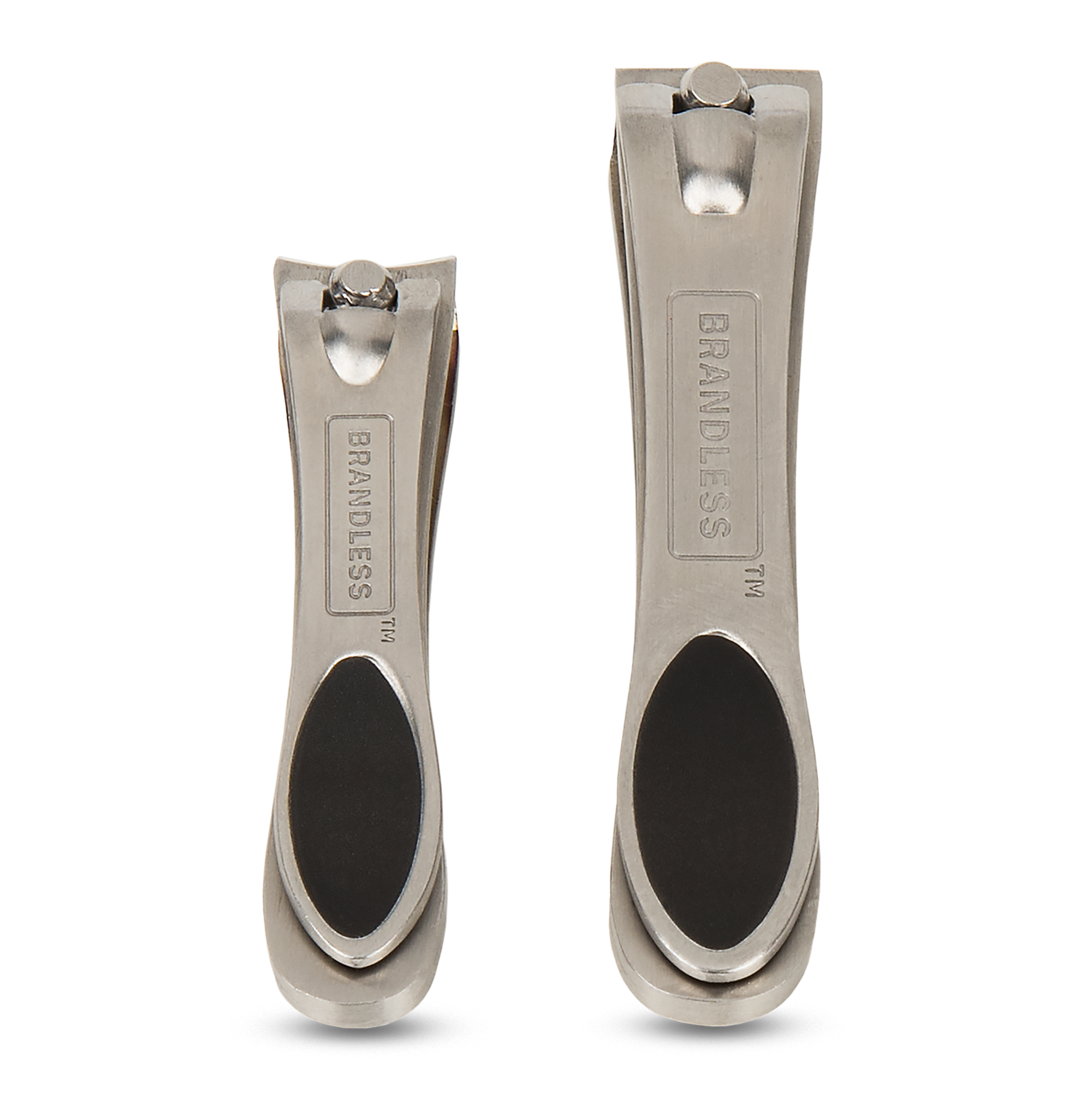 Top view, finger and toe-sized nail clipper set.